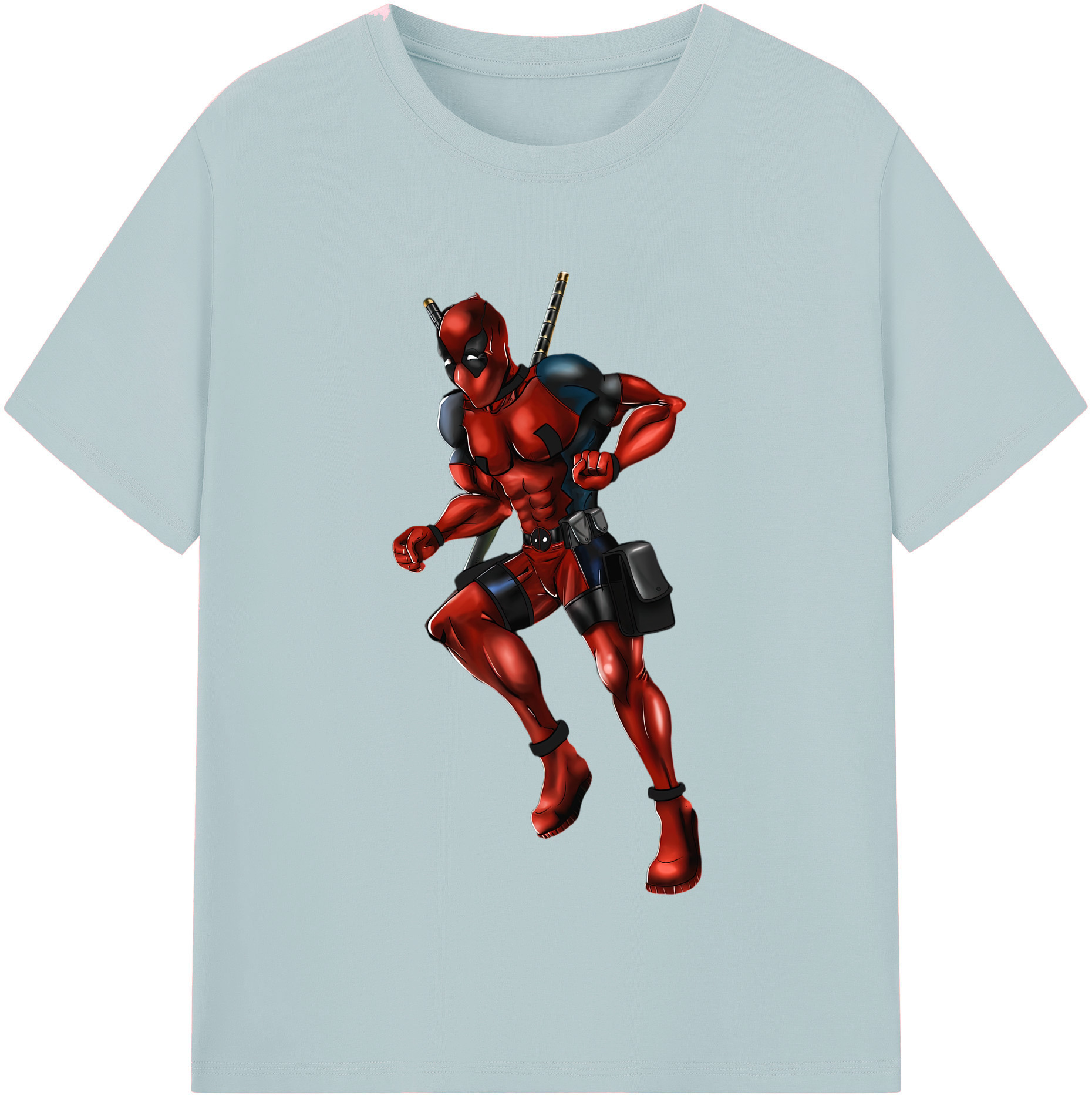 （画像用） Deadpool デッドプール 綿100％半袖Tシャツ（フロントプリント）